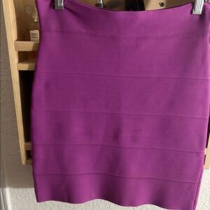BCBGMaxAzria Rich Purple Pencil Skirt